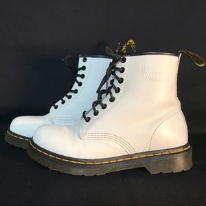 Dr. Marten’s White “Air Wair” Cushion Soles Boots
